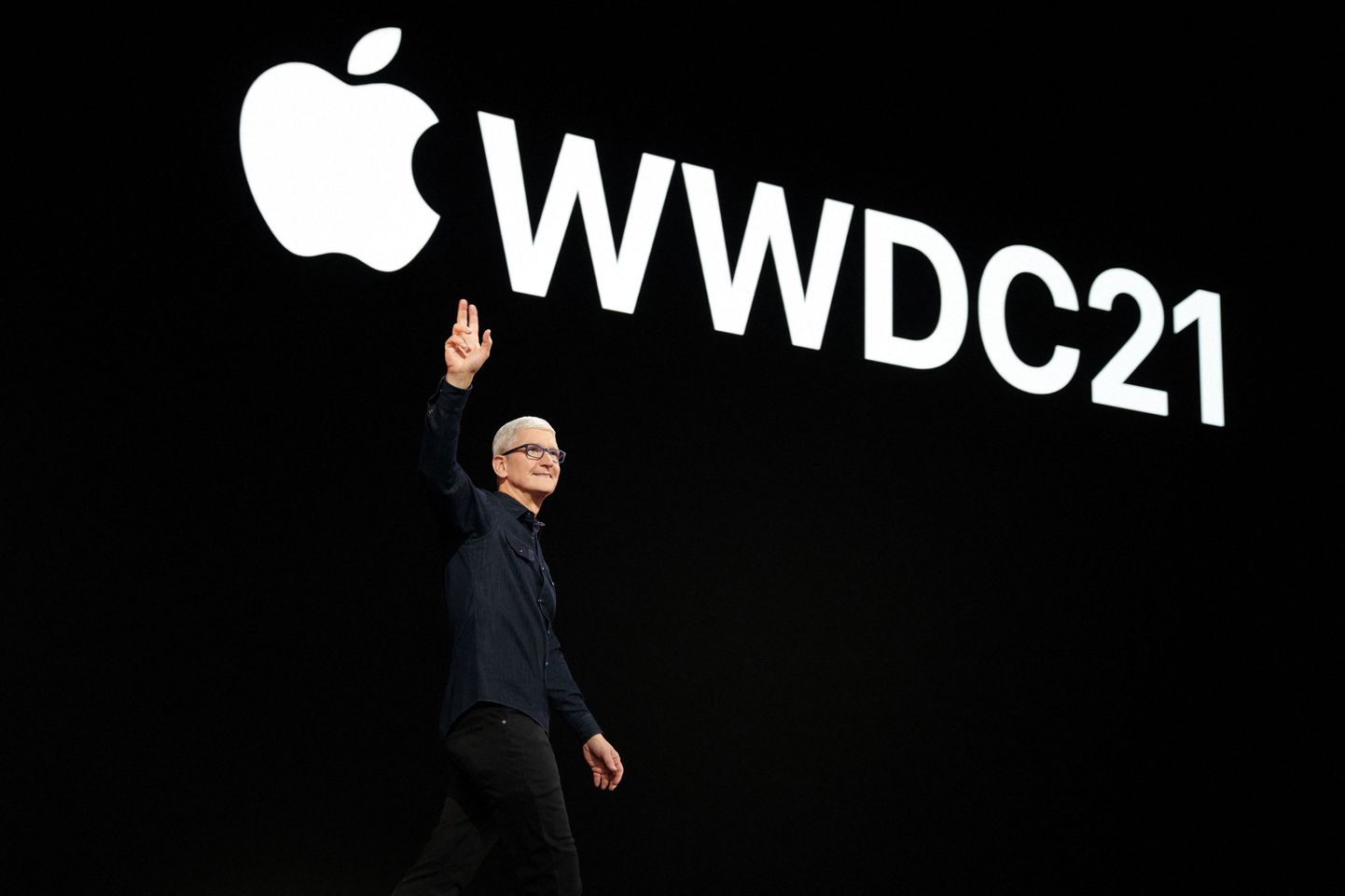 Apple'i tegevjuht Tim Cook iga-aastasel ülemaailmsel arendajate konverentsil.