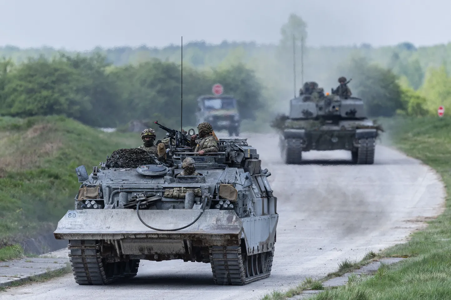 Британские солдаты на учениях во Франции в апреле. Фото иллюстративное.