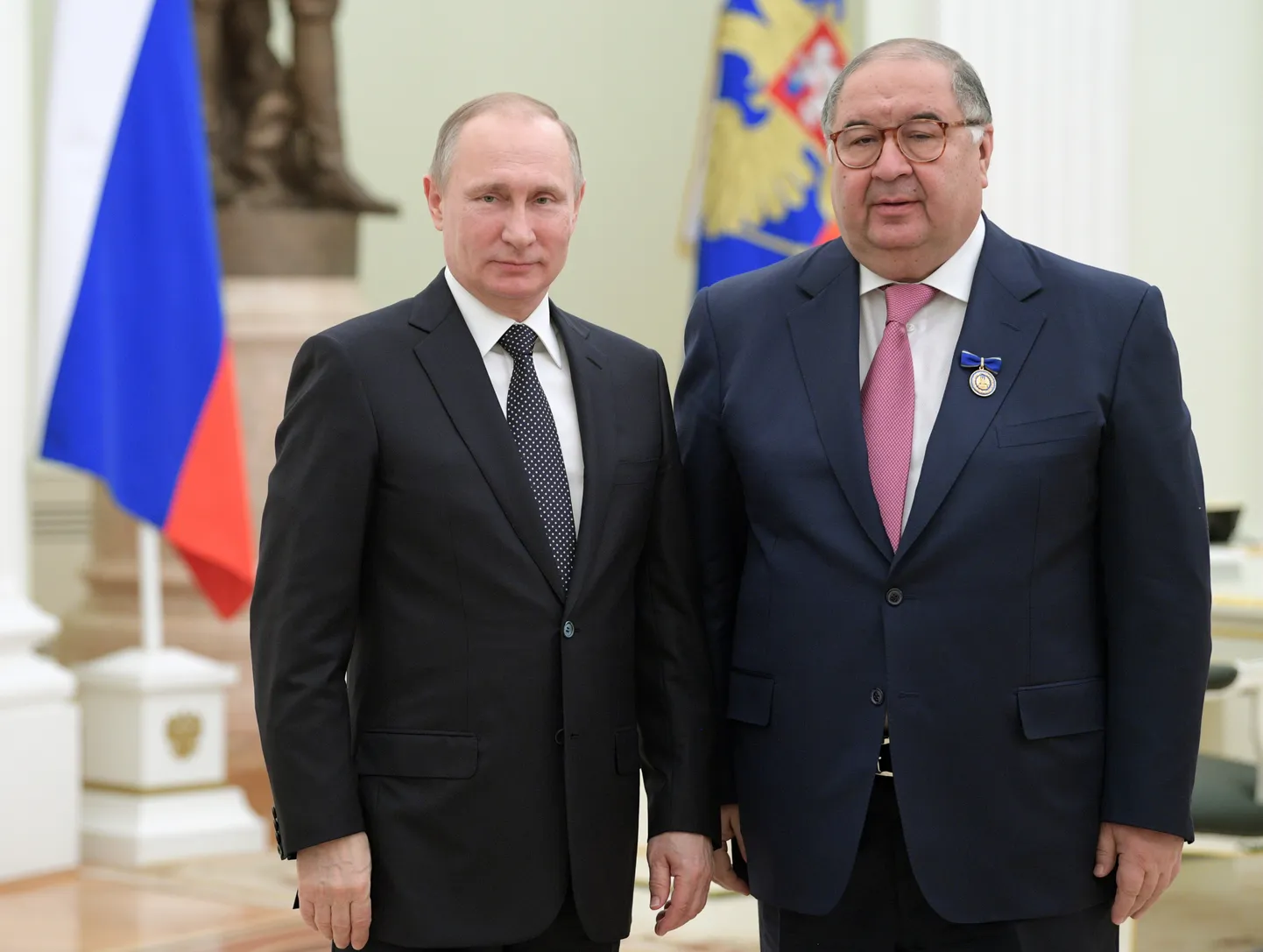 Vene oligarh Ališer Usmanov ja diktaator Vladimir Putin. 26. jaanuar 2017.