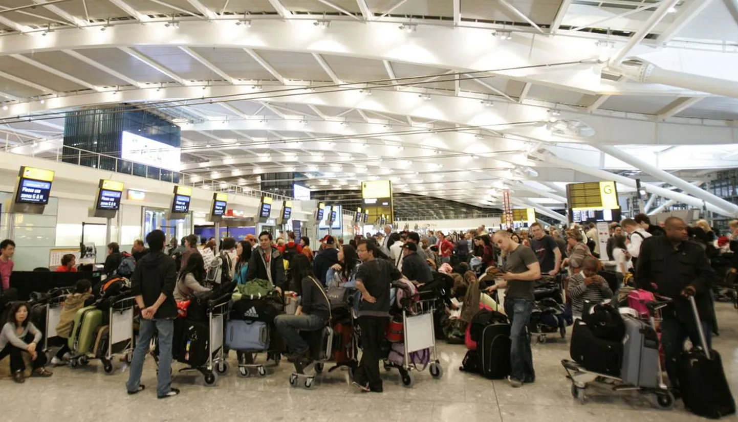 Reisiterminal Londoni Heathrow lennujaamas.