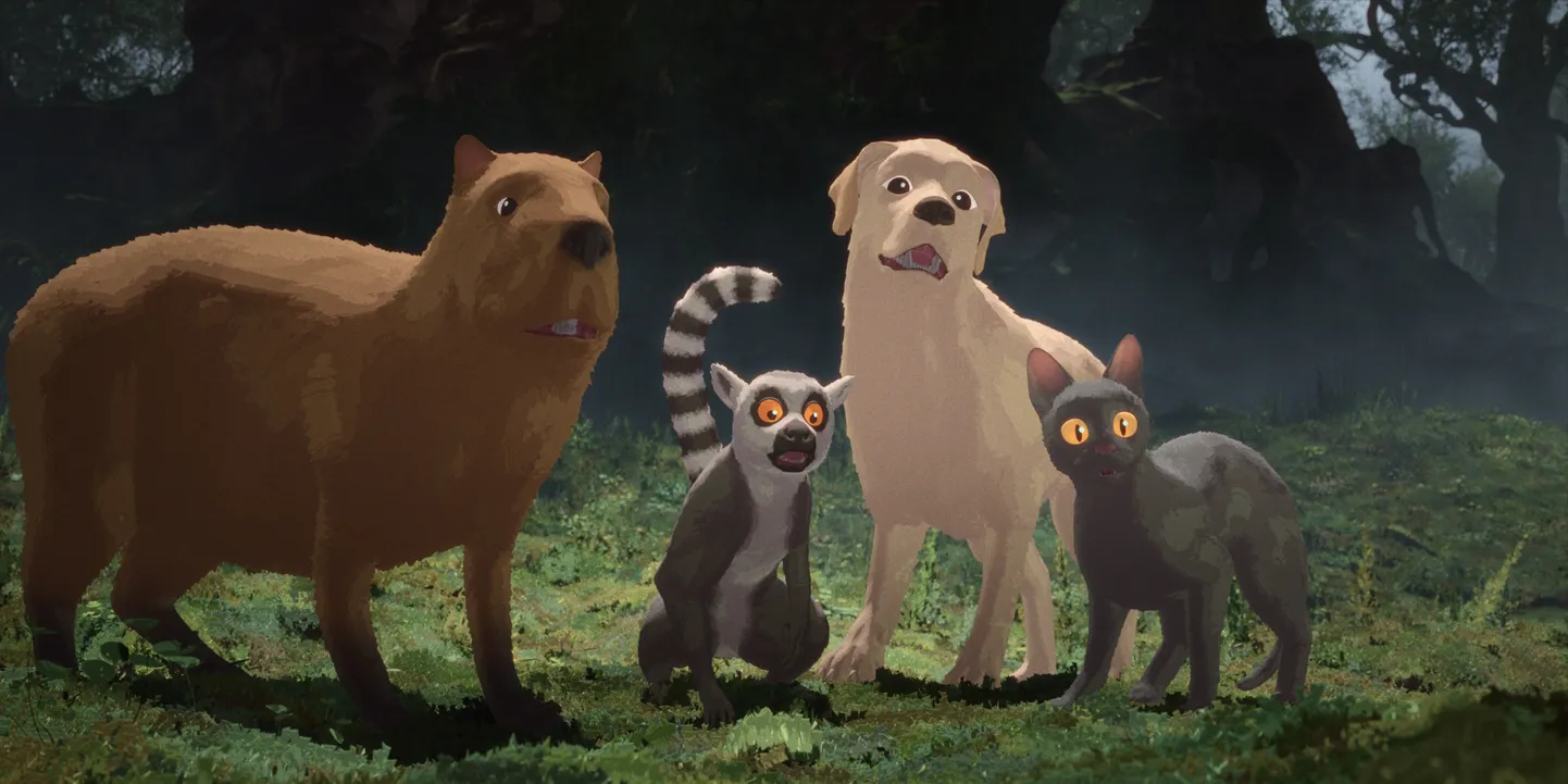 Главные герои Straume - Капибара, Лемур, Собака и Кот. В отличие от продукции Disney, они не разговаривают и ведут себя исключительно по-звериному