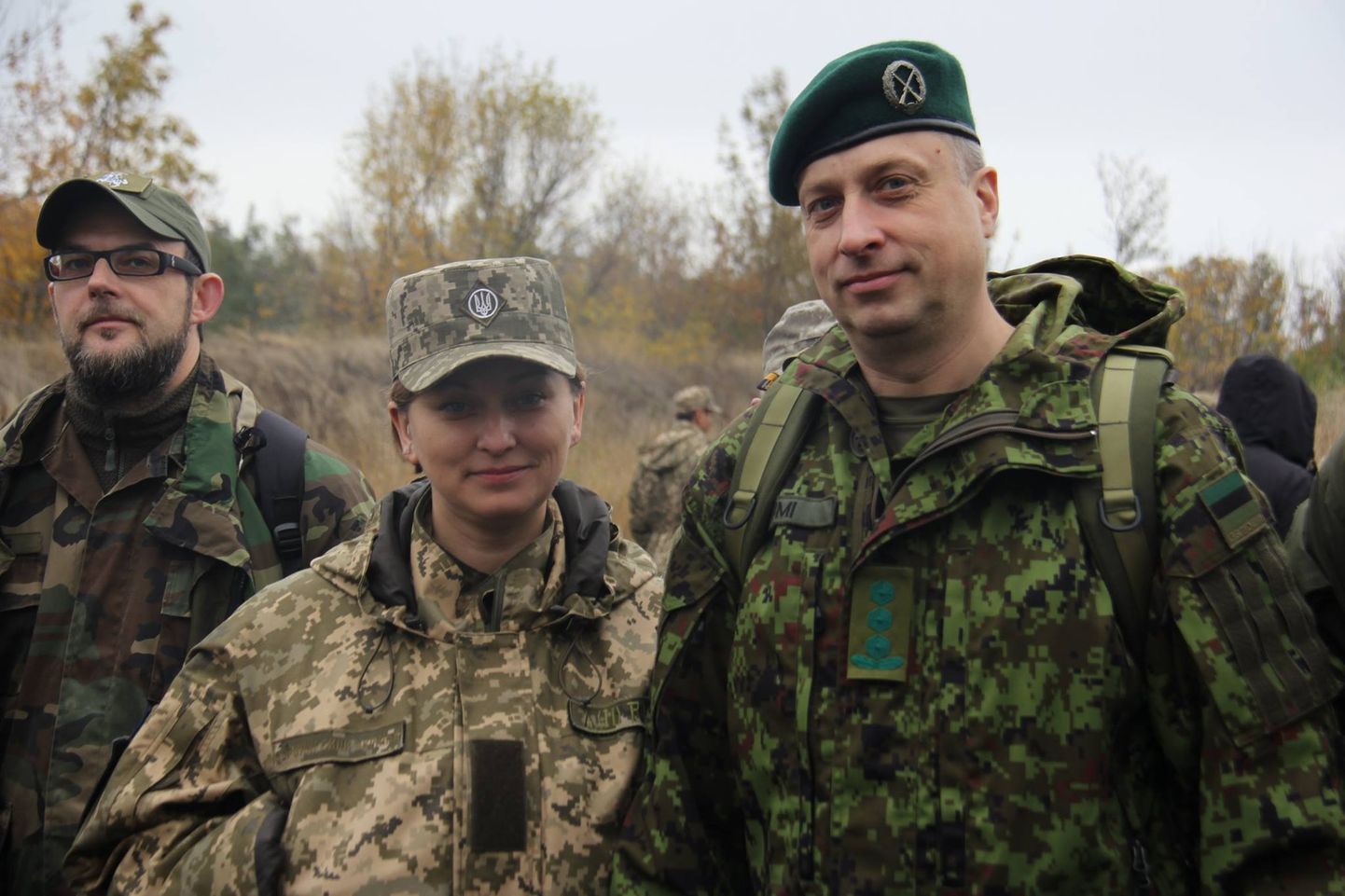 Kolonel Risto Lumi koos Ukraina kaitseväelastega Mariupolis Ida-Ukrainas