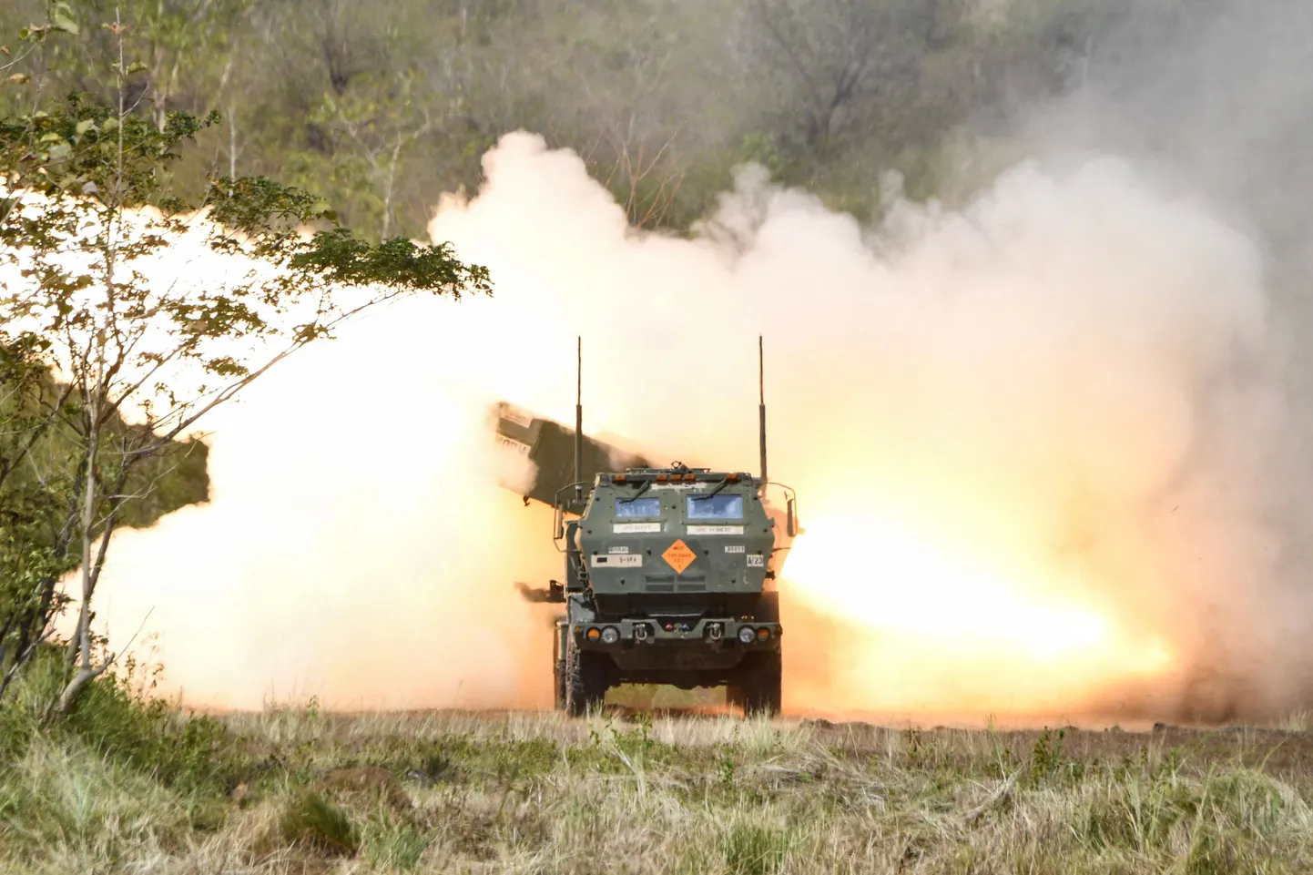 HIMARS töös. Pilt on illustreeriv.