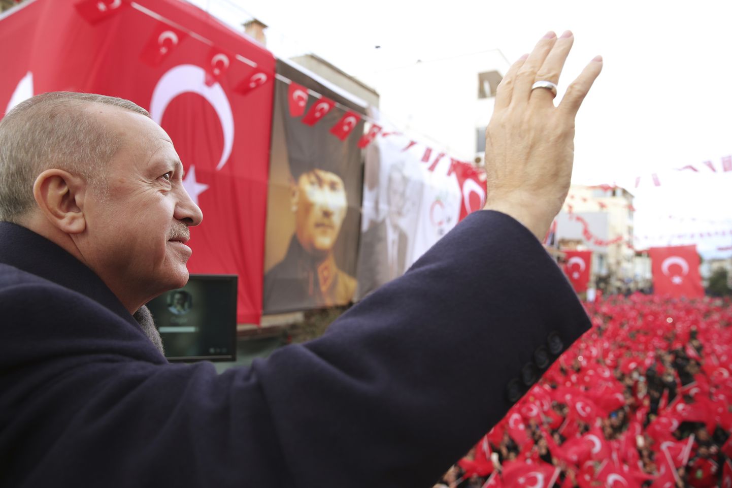 Türgi president Recep Tayyip Erdoğan Türgis İzmiris 22. veebruaril.