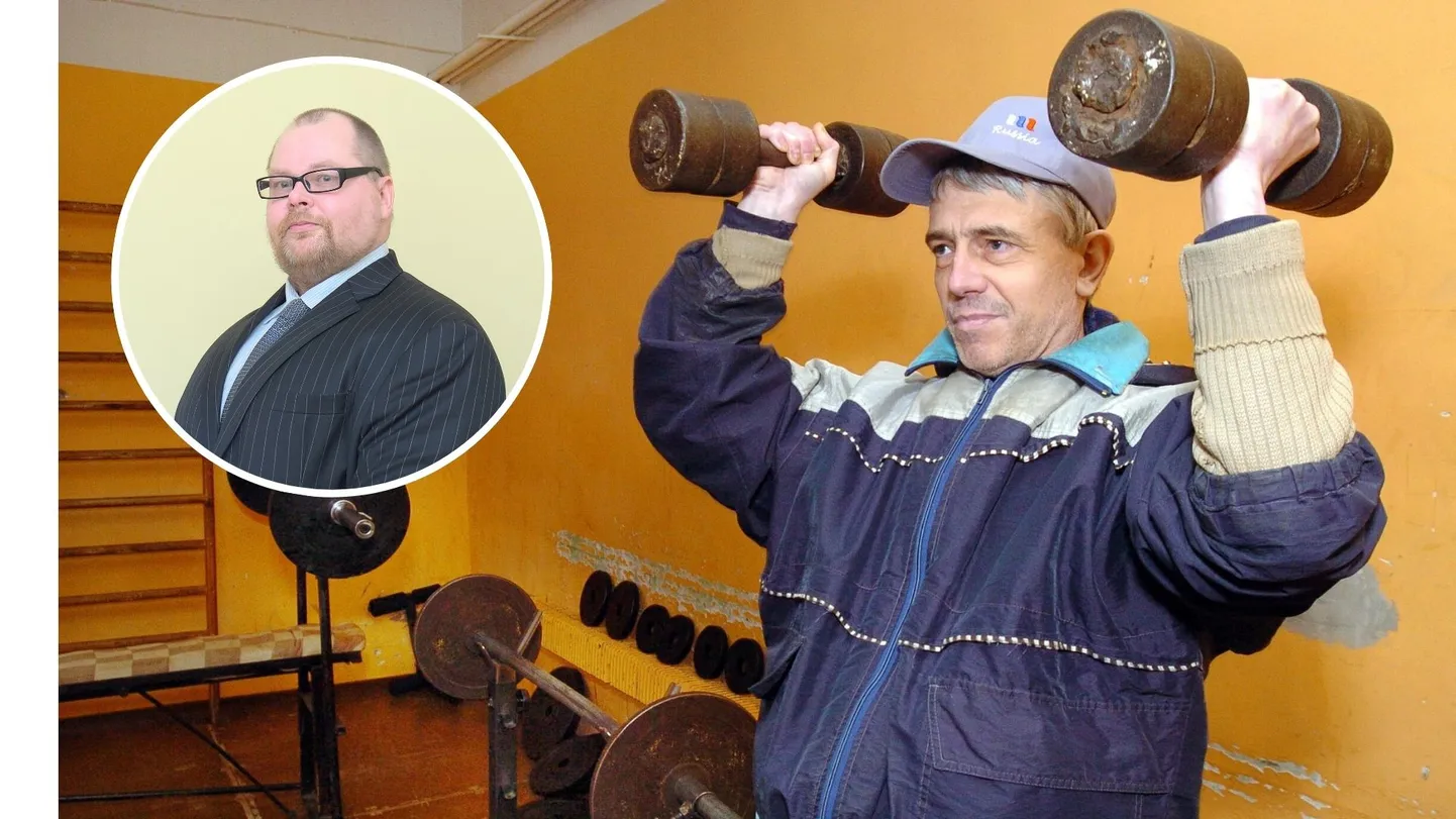 Kollaaž: Viru ringkonnaprokuratuuri vanemprokurör Günter Koovit ja Boriss Barmotin Pärnu vanglas 2004. aastal.
