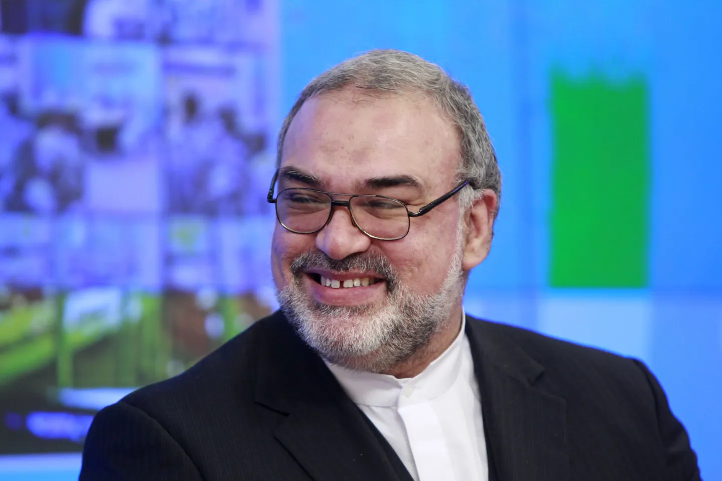Iraani suursaadik Venemaal Seyed Mahmoud Reza Sajjadi pressikonverentsil käesoleva aasta veebruaris.
