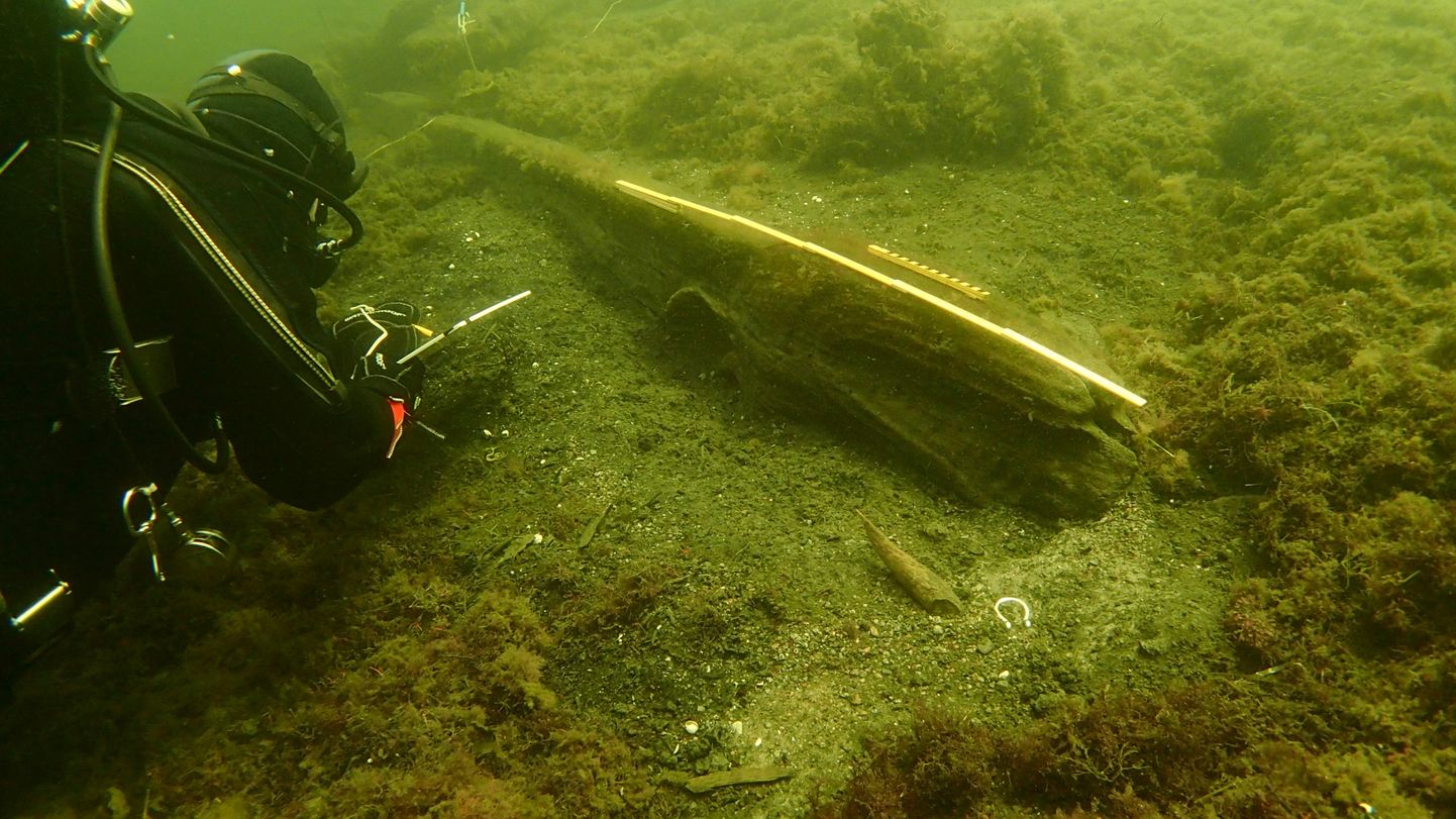 Rootsi Lundi ülikooli allveearheoloog uurimas Taani 15. sajandi laeva Gribshunden jäänuseid