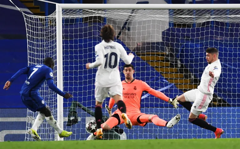Thibaut Courtois (oranžis) päästis Reali mitmel puhul.