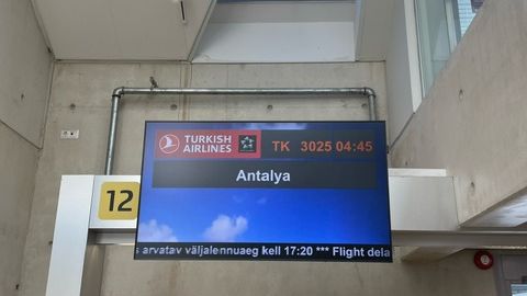 Отпуск сразу не задался: самолет вылетел из Таллинна в Анталью с задержкой в 12 часов