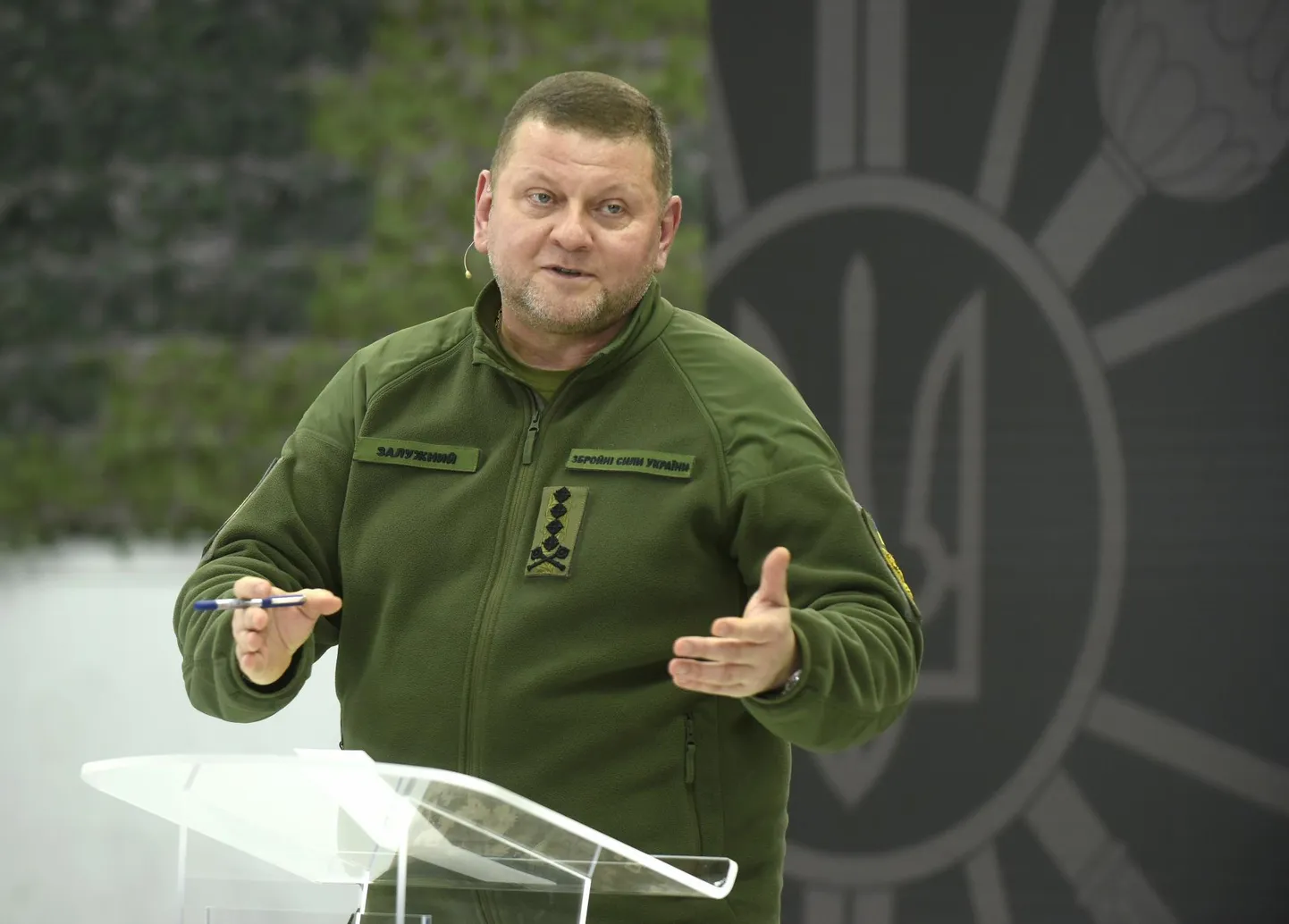 Ukraina kaitseväe juhataja Valeri Zalužnõi mullu detsembris Kiievis pressikonverentsil.