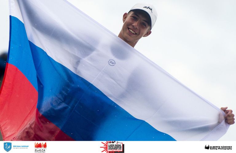 Daniil Krutskikh Venemaalt, Laser Radial U17 ja U19 Euroopa meister 2016 - Laser Radial Noorte Euroopa Meistrivõistlused 2016 - 14.08.2016 - foto Alberto Sanchez 