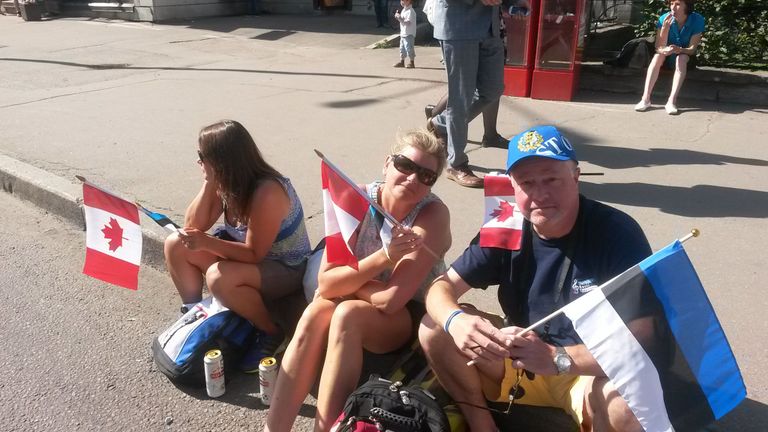 Kanada eestlased Monika, Tiina ja Rein. Foto: