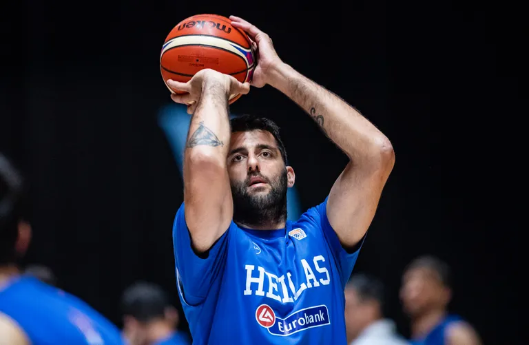 Ioannis Bourousis tänaõhtusel treeningul Saku suurhallis.