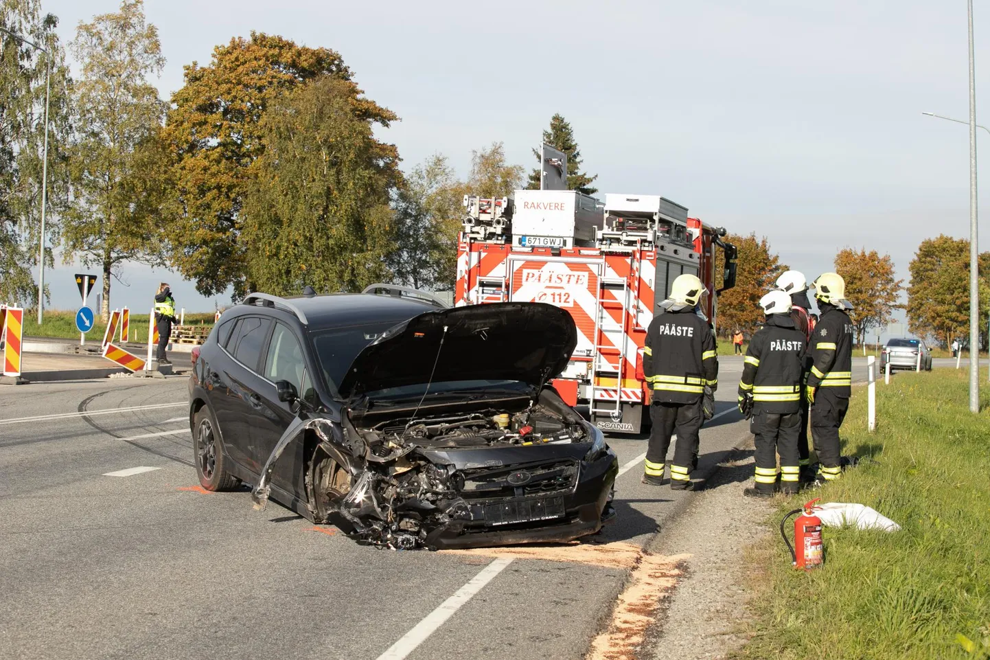Maasturi esiosa on täielikult deformeerunud.