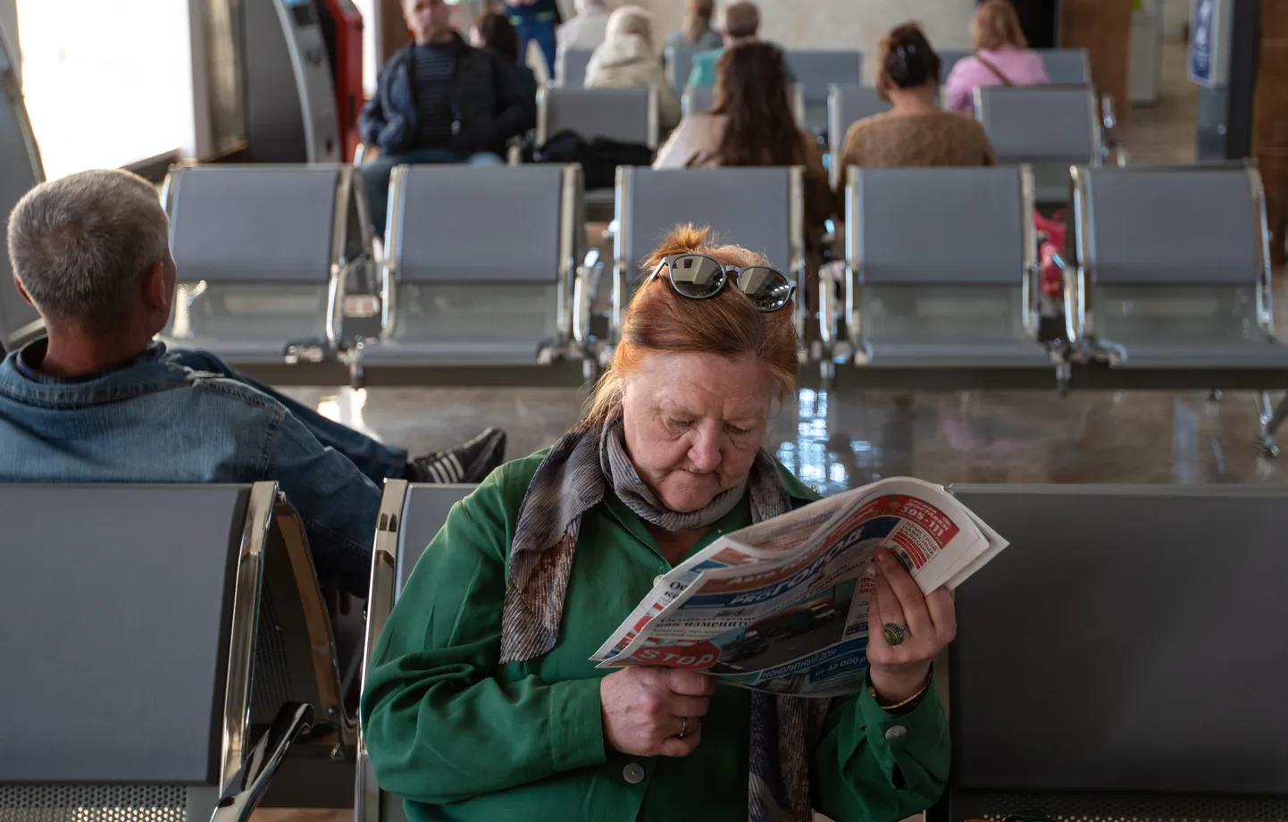 Pensionär Venemaal rongijaamas.