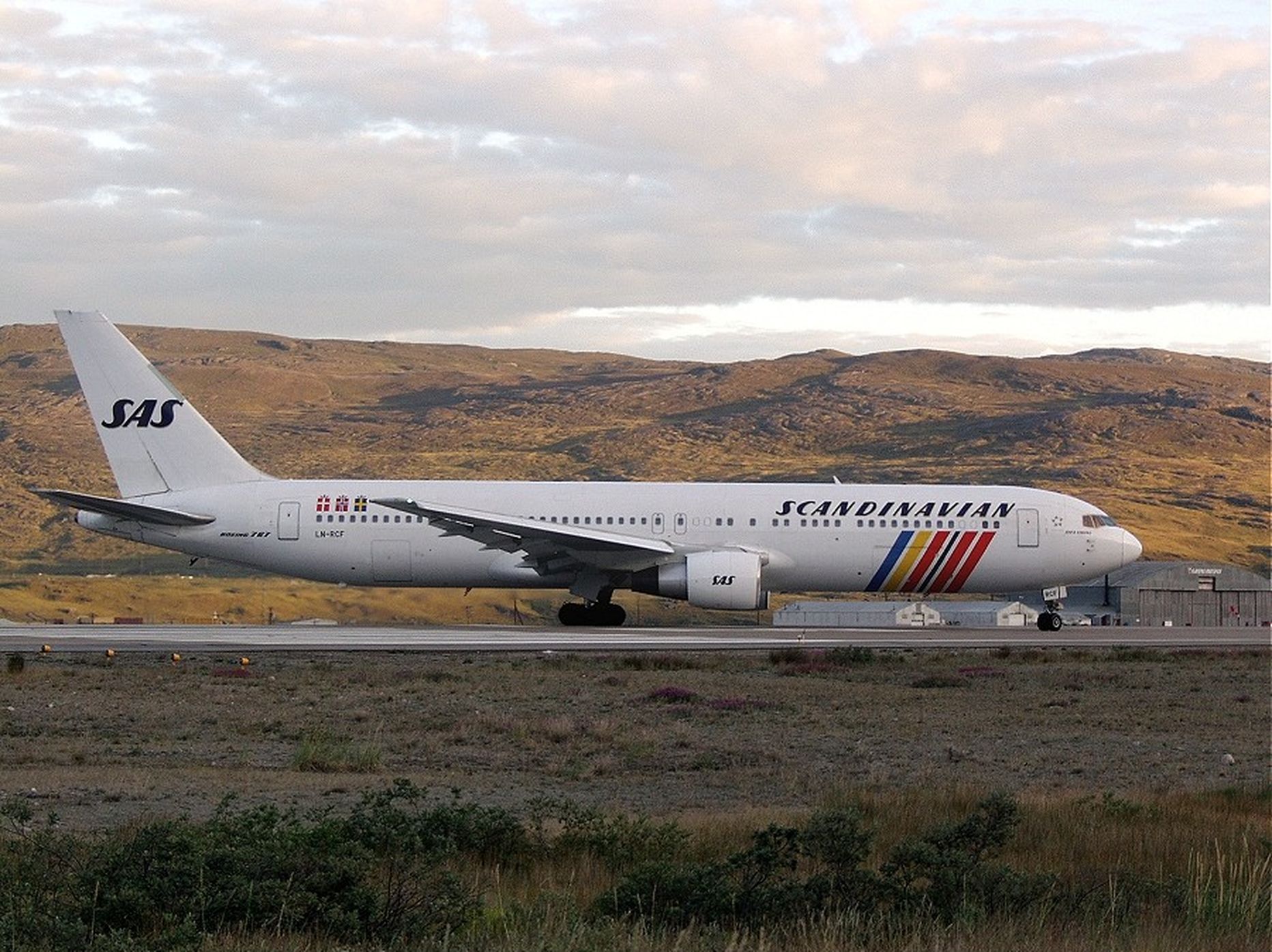 SASi Boeing 767 ajaloolises värvikuues käesoleva sajandi algul.