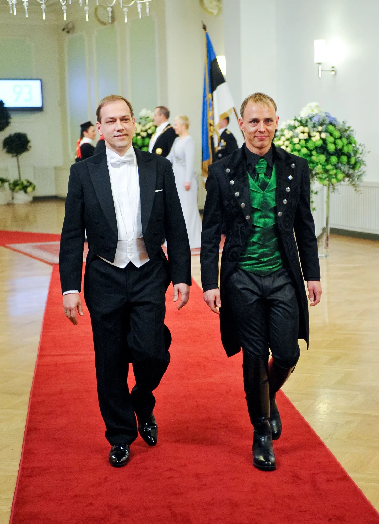 Eesti Vabariik 93. Vabariigi aastapäeva kontsert ja presidendi vastuvõtt. Dirigent Erki Pehk saatjaga.