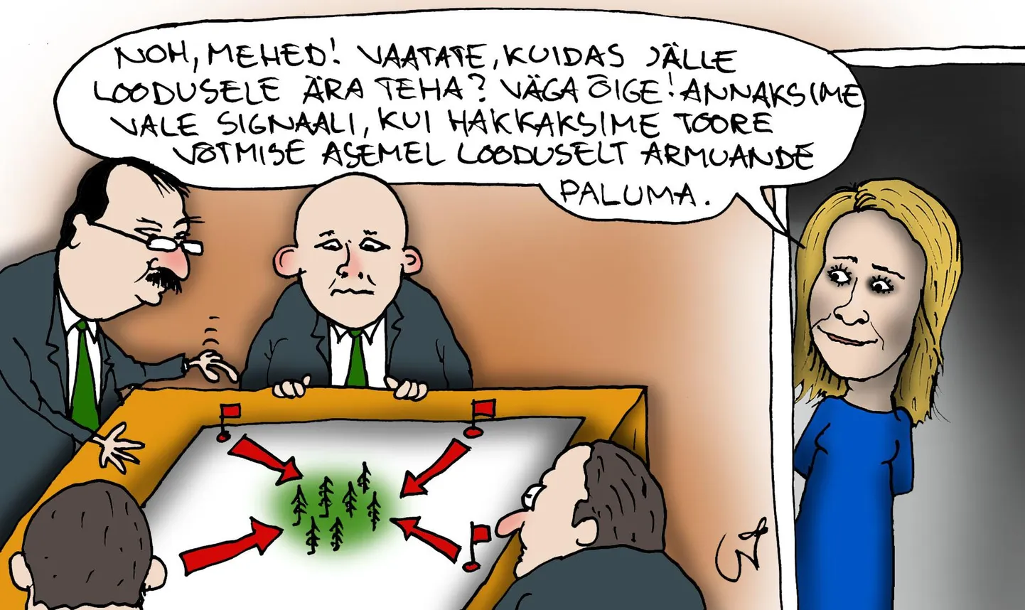 Urmas Nemvalts joonistab FOTO: Urmas Nemvalts