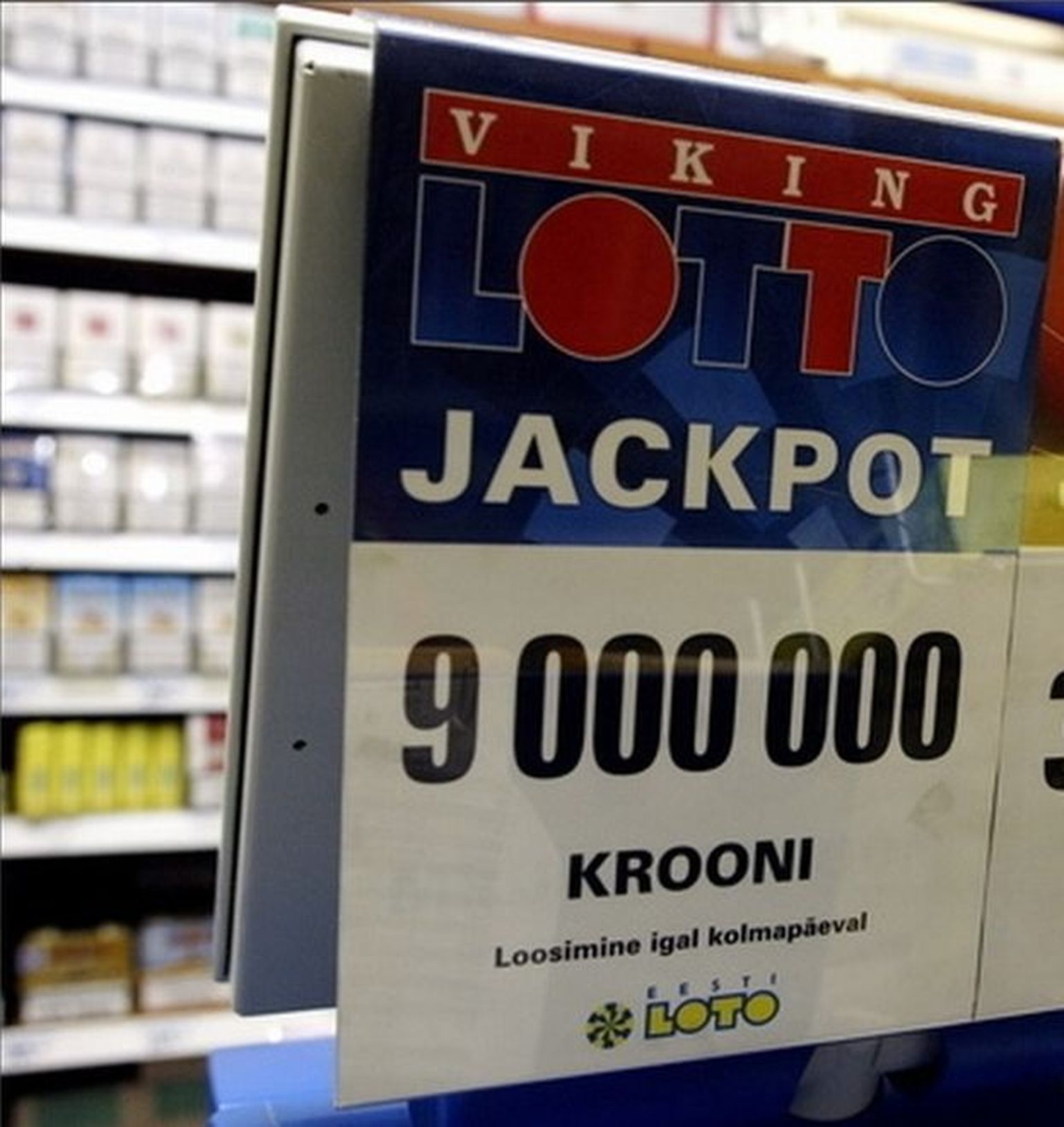 Viking Lotto reklaamstend