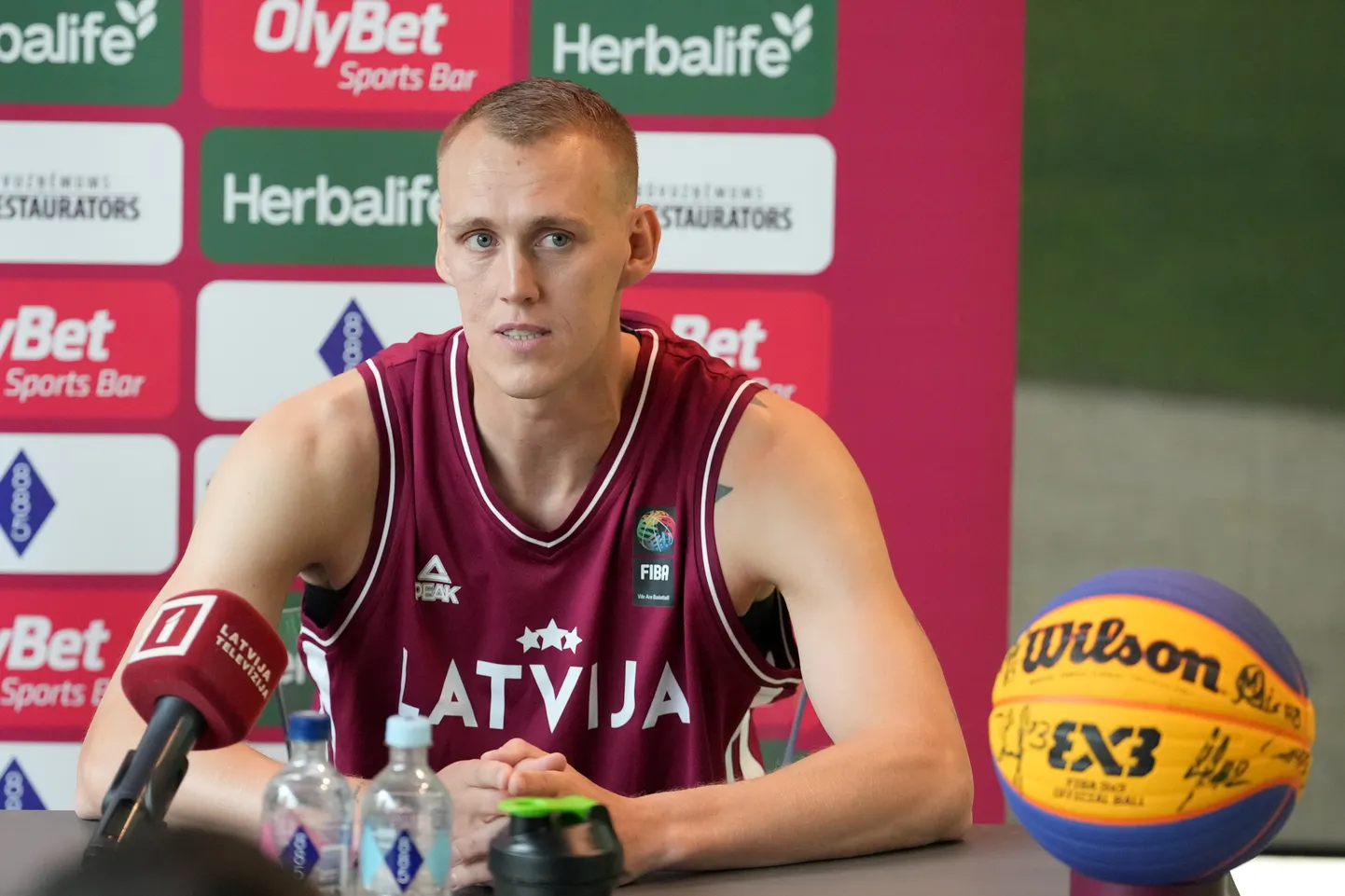 Latvijas vīriešu 3x3 basketbola izlases spēlētājs Nauris Miezis