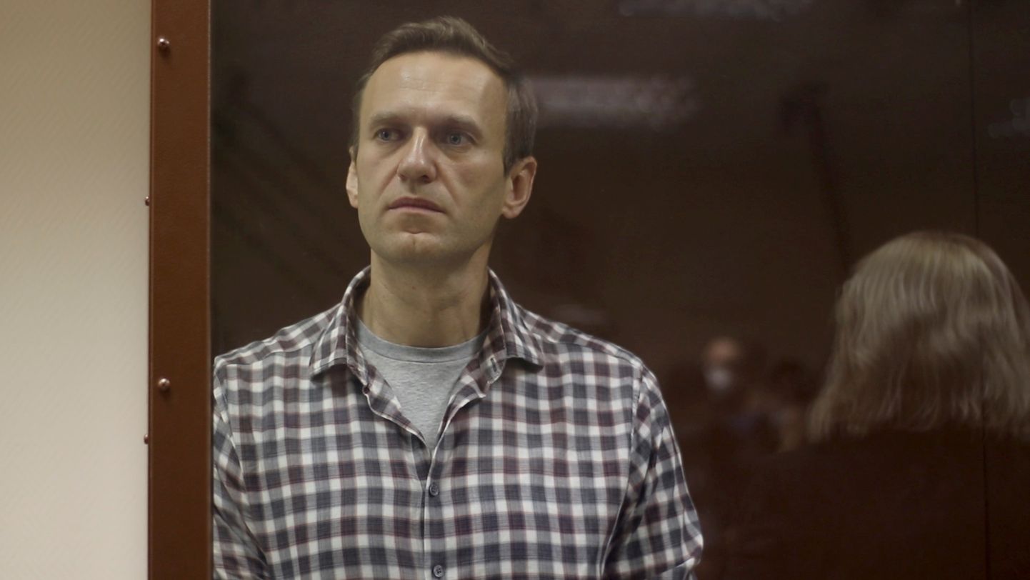 Aleksei Navalnõi kohtuistungil Moskvas 20. veebruar 2021.