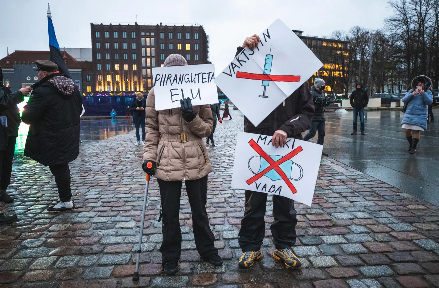 Möödunud sügisel toimus maskivastaste meeleavaldus Vabaduse väljakul.