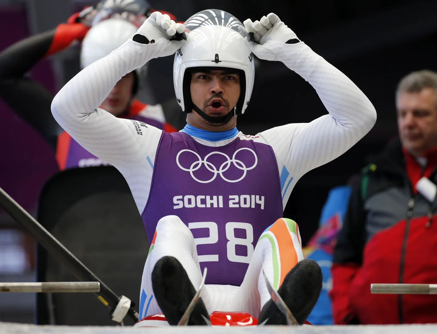 India kelgutaja Shiva Keshavan Sotšis.