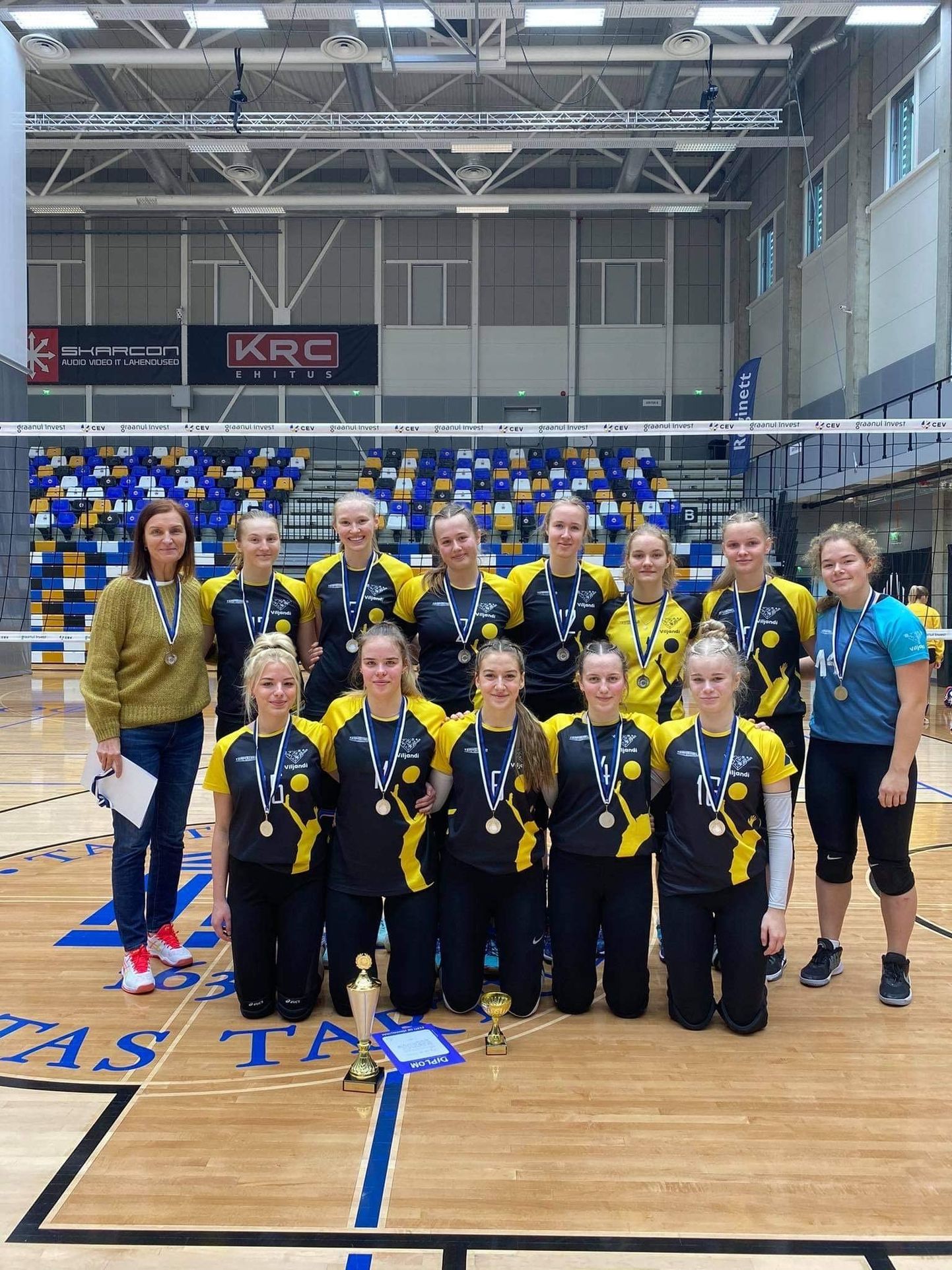 Eesti U-20 vanuseklassi karikavõistluste hõbedane naiskond