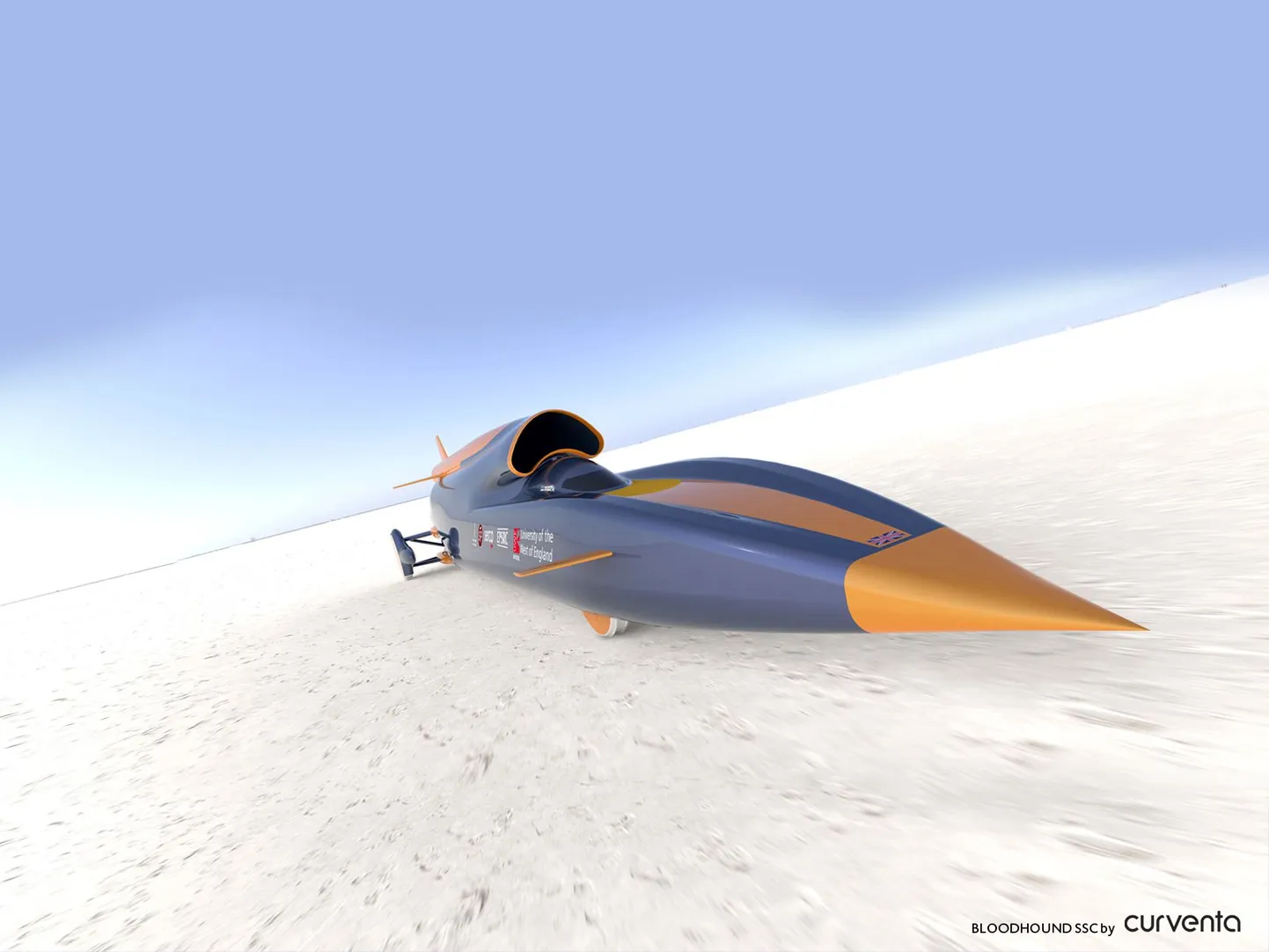 Arvutijoonis Bloodhound SSC autost
