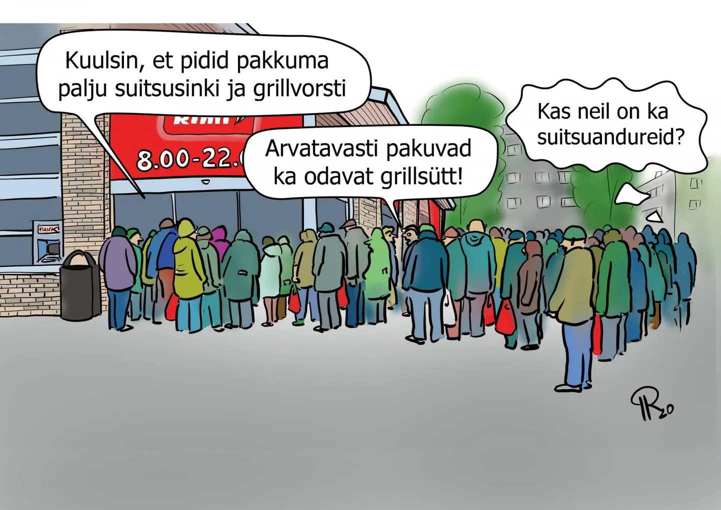 Kuulsin, et pidid pakkuma palju suitsusinki ja grillvorsti.