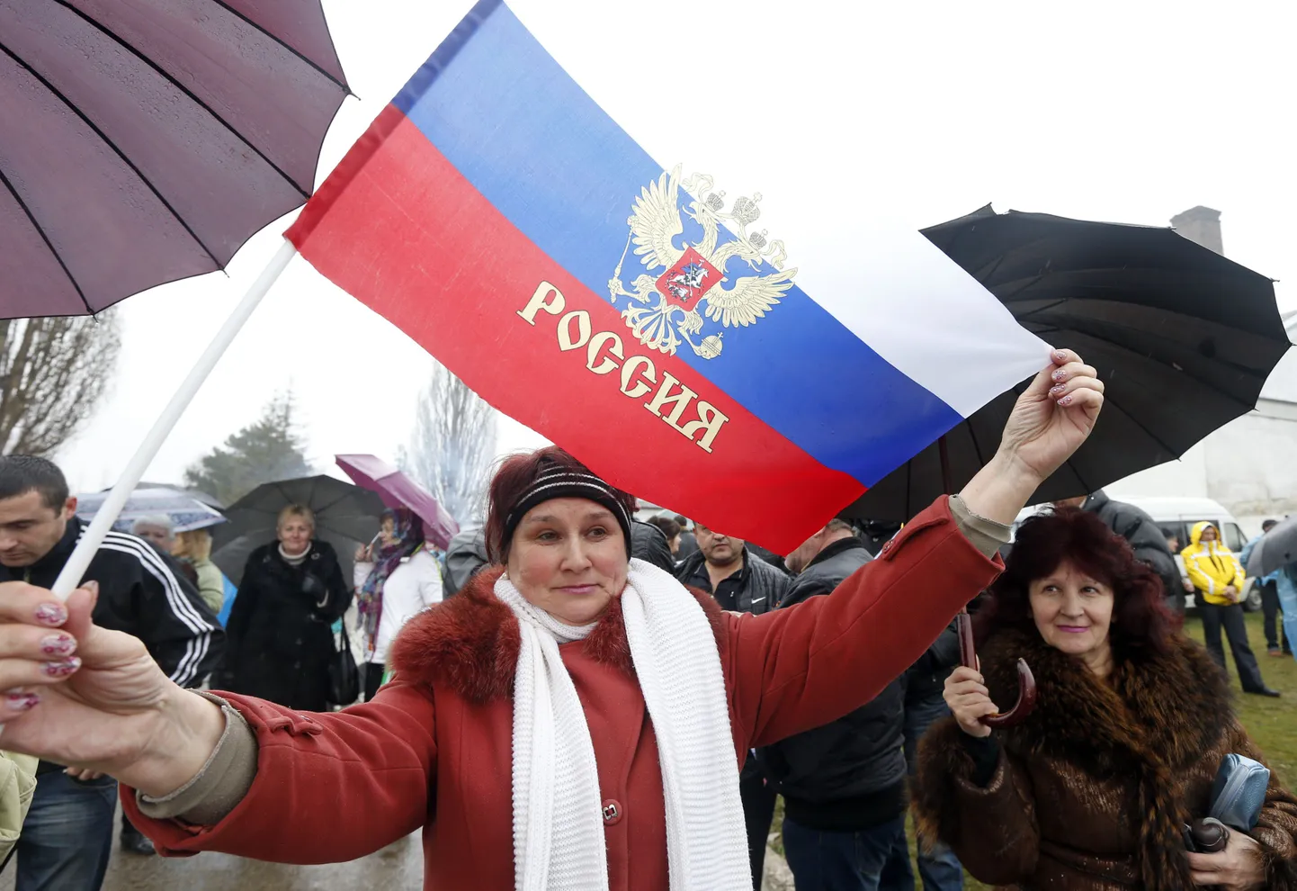 Venemeelsed protestijad Krimmis.