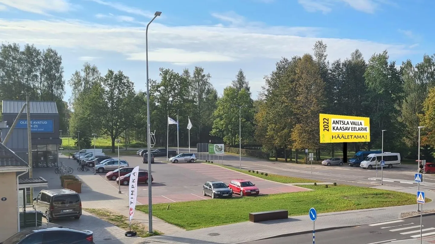Üks ideid on paigaldada väliekraan Antsla kesklinna, et sellel saaks kuvada mitmesugust infot.