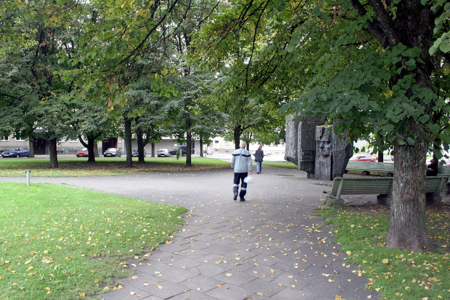 Sügisene park Pärnus.
