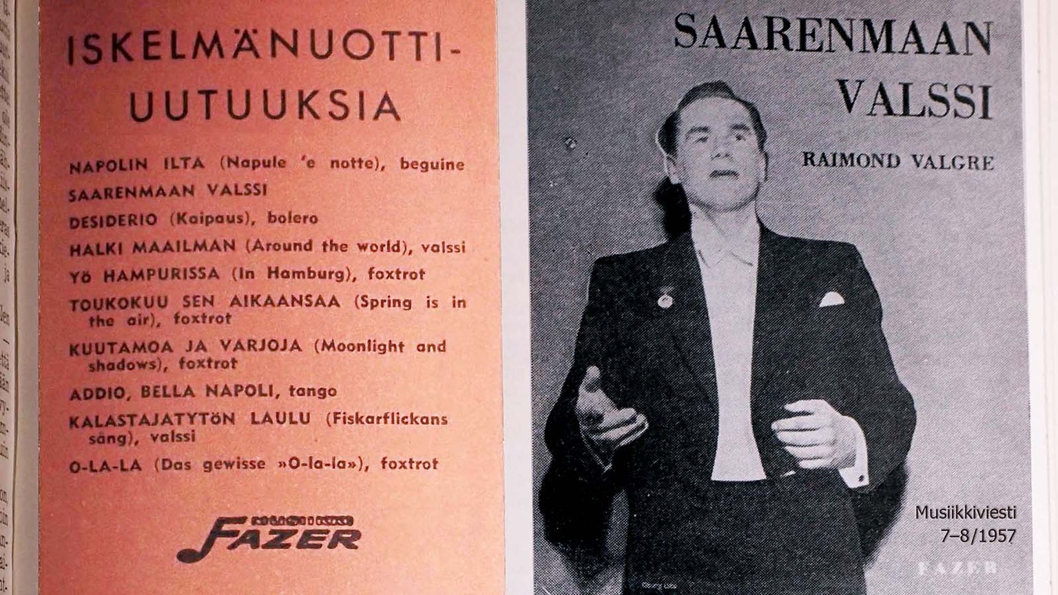 POPULAARNE: Georg Otsa kahe lauluga plaat tõusis Soomes riigi enimmüüdud plaatide sekka.