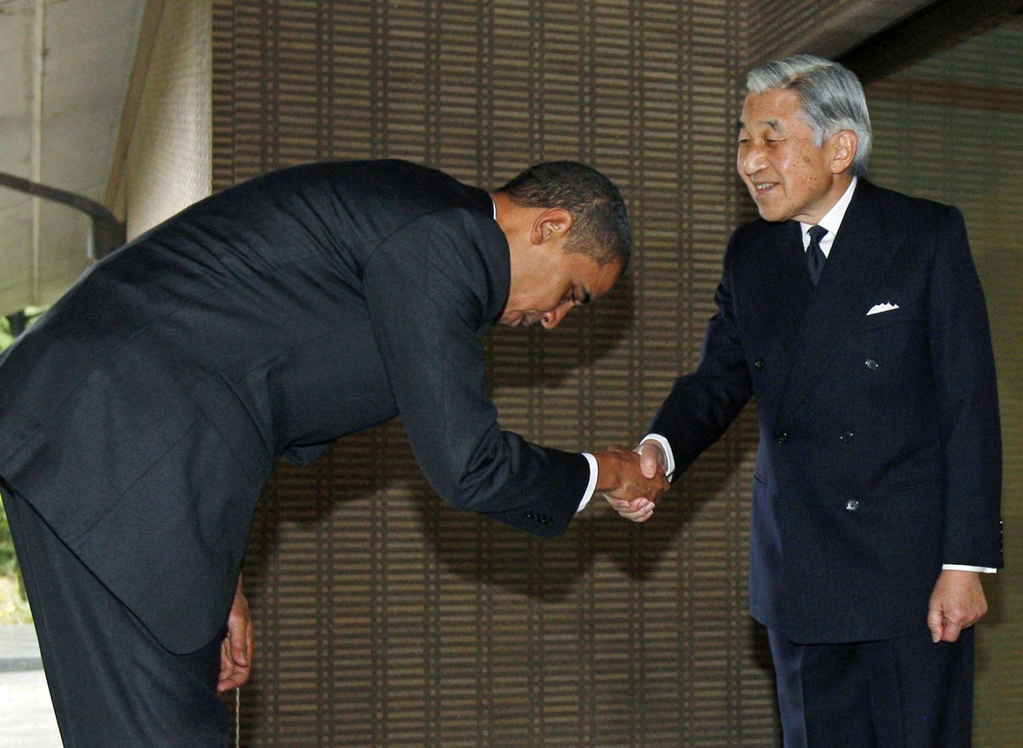 Ühendriikide president Barack Obama (vasakul) ja Jaapani keiser Akihito.