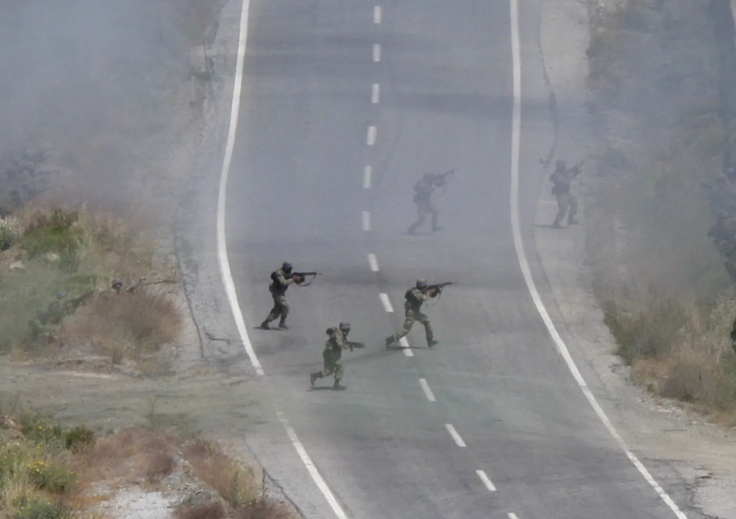 Türgi sõdurid pealetungil.