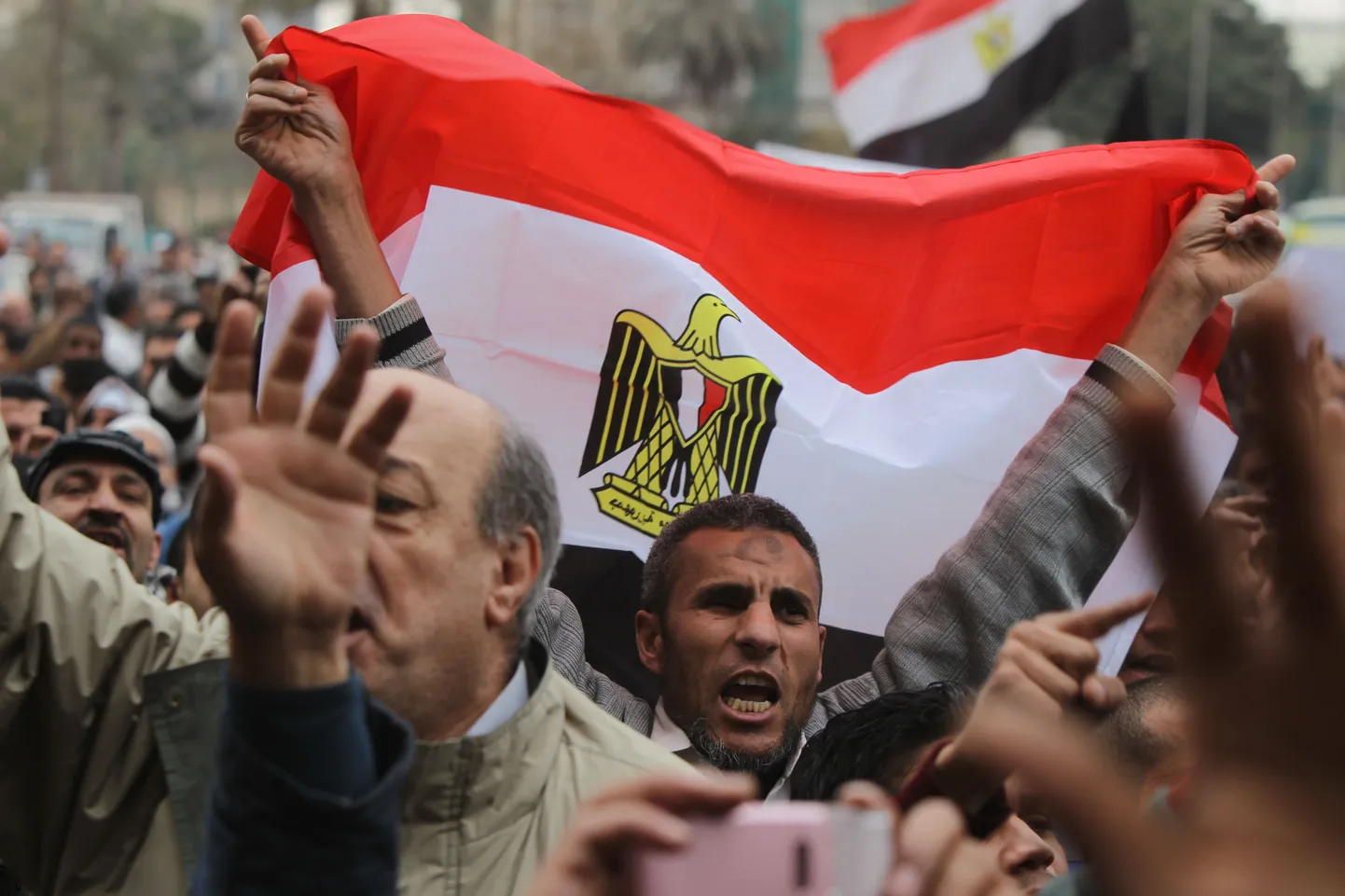 Rahvakogunemine Egiptuse pealinnas Kairos Tahriri väljakul