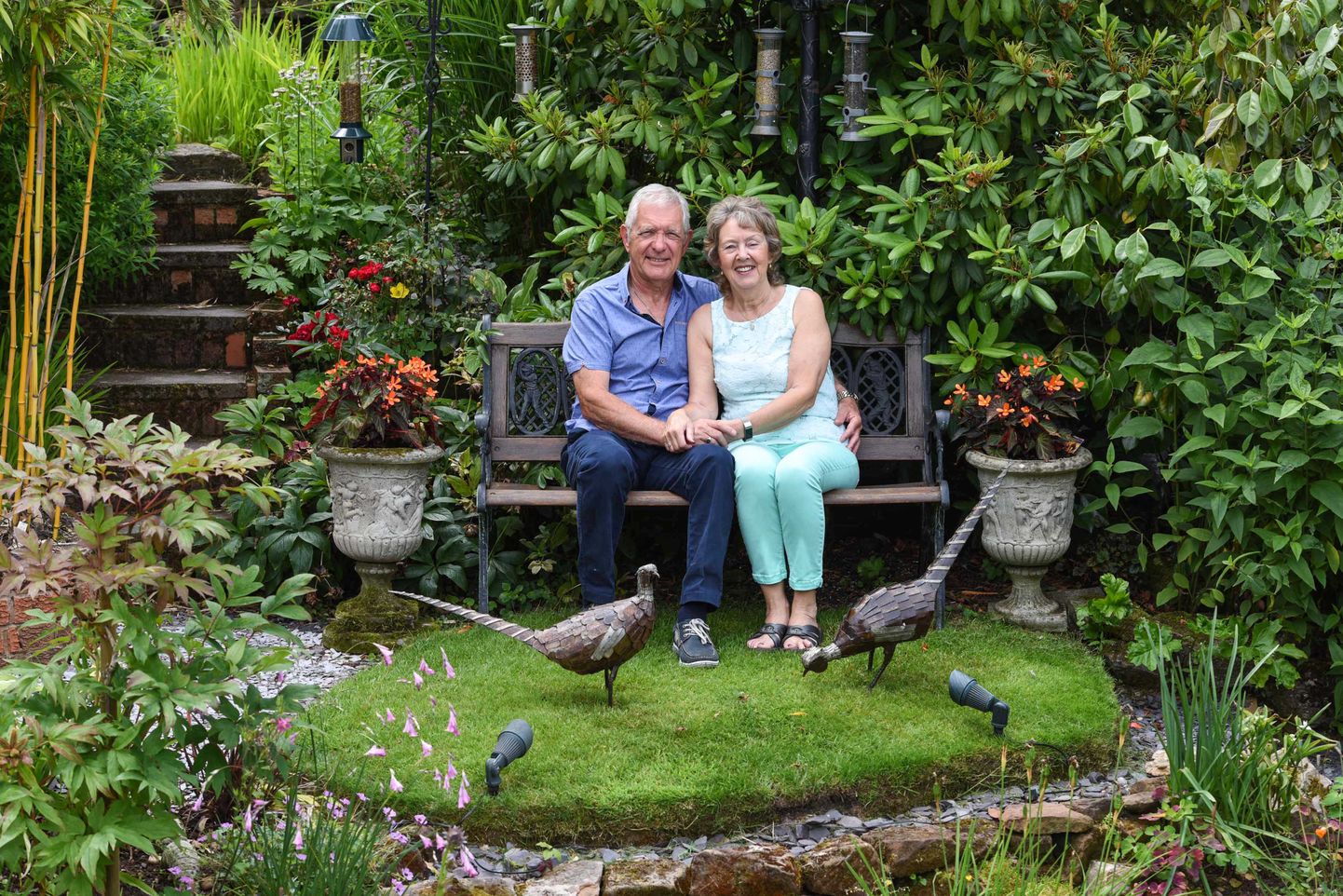 John ja Janet Morgan oma armastatud aias.