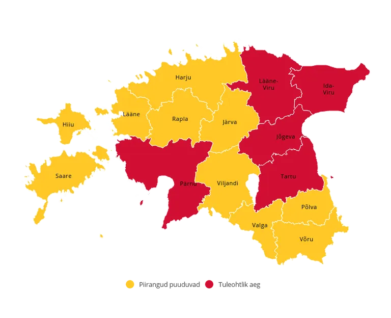 Eesti tuleohutuskaart.