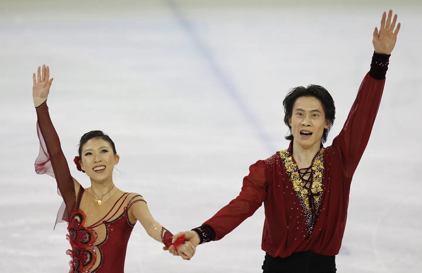 Китайская пара Цин Пан и Цзянь Тун взяла золото чемпионата мира.