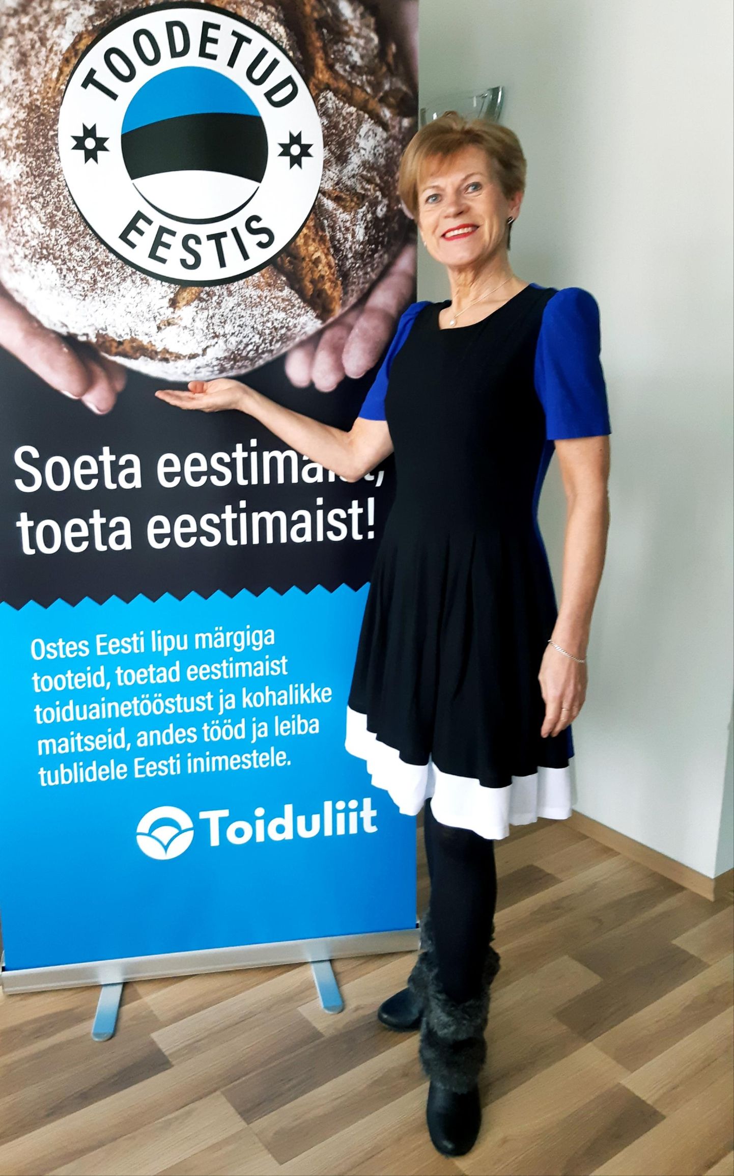 Eesti Toiduliidu juht Sirje Potisepp võitleb Eesti toidutootja eest.