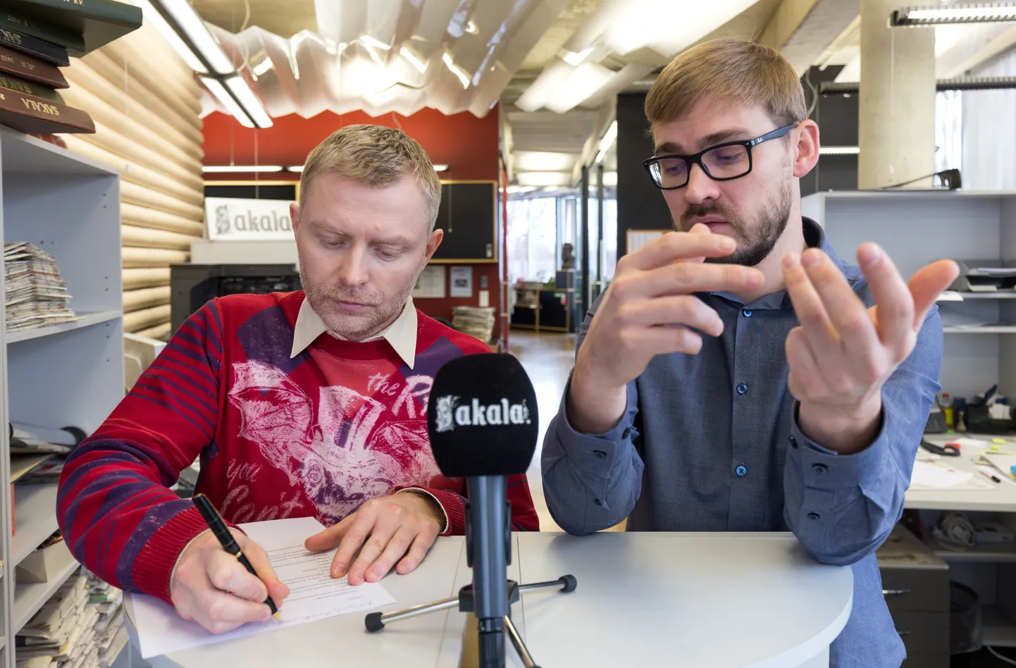 Sakala stuudios Hans Väre ja Rannar Raba