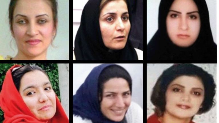 Шесть из более чем двухсот женщин, казненных в Иране с 2000 года. На фотографиях слева направо верхний ряд: Шараре Элиаси, Зейнаб, Хадидже (Шахла) Джахед и Сканванд Лакран. Нижний ряд, слева направо: Сомайе Шахбази, Малихе Хадж Хассани и Лейла Зарафшан.