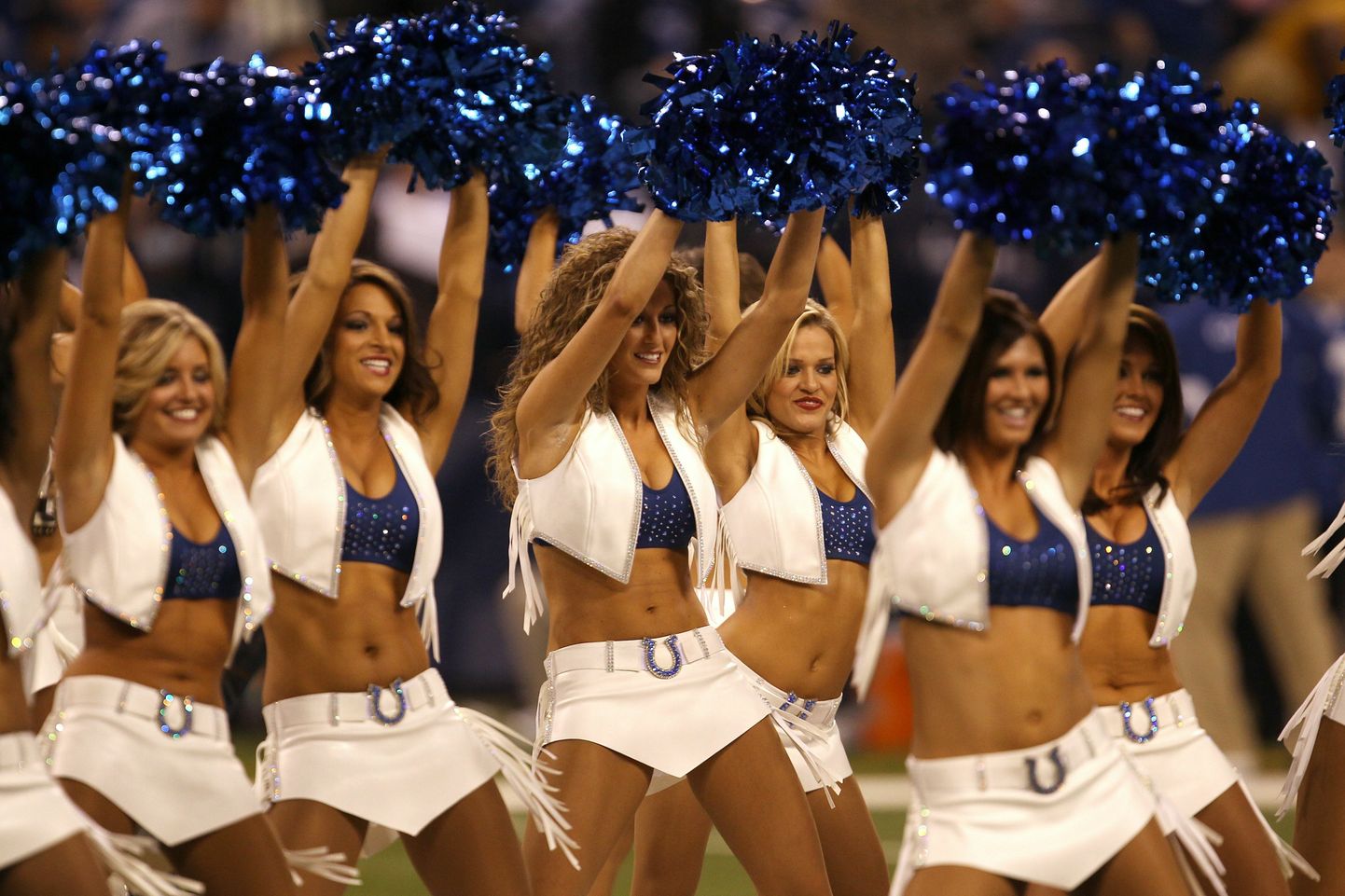 Indianapolis Coltsi meeskonna cheerleaderid.