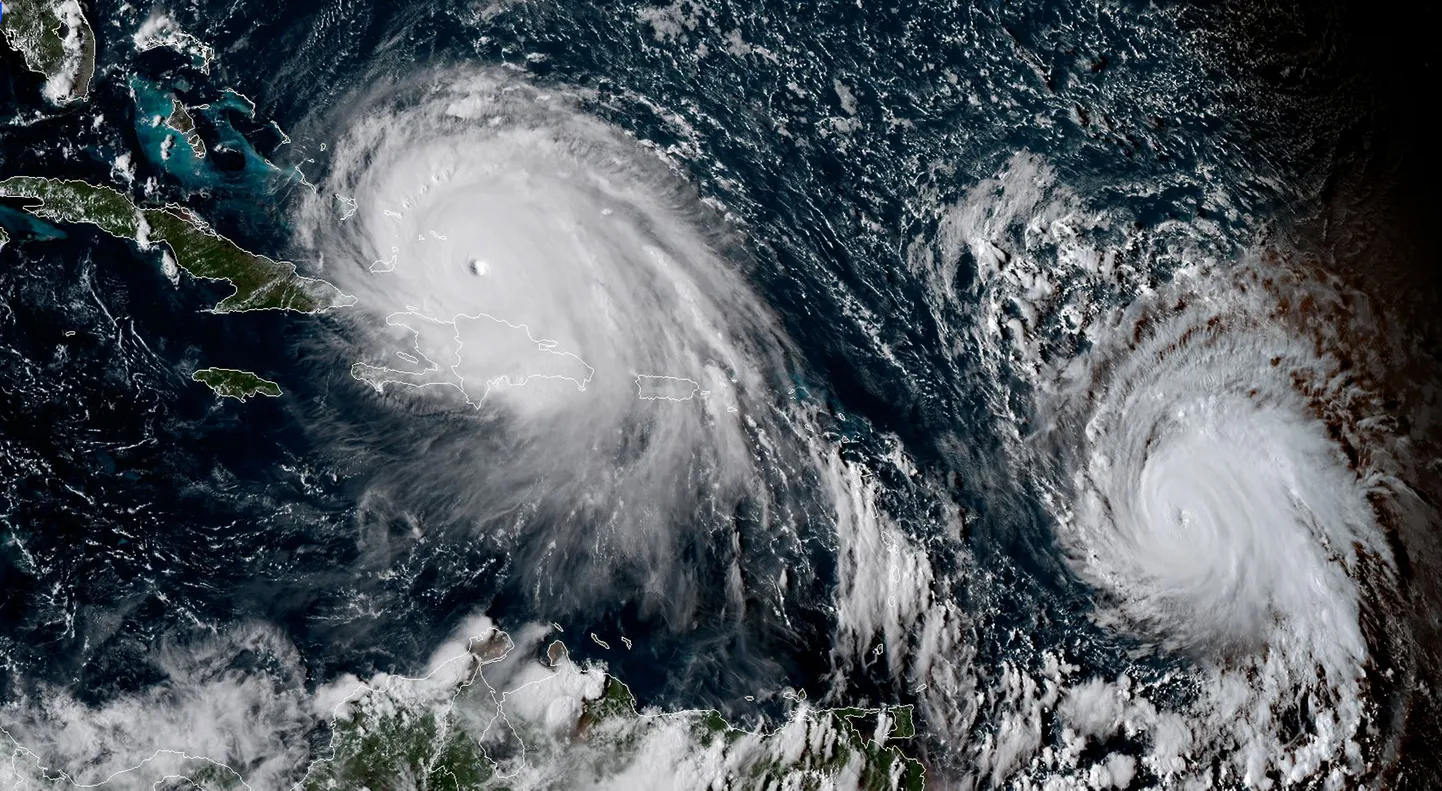 Satelliitpilt orkaan Josest.