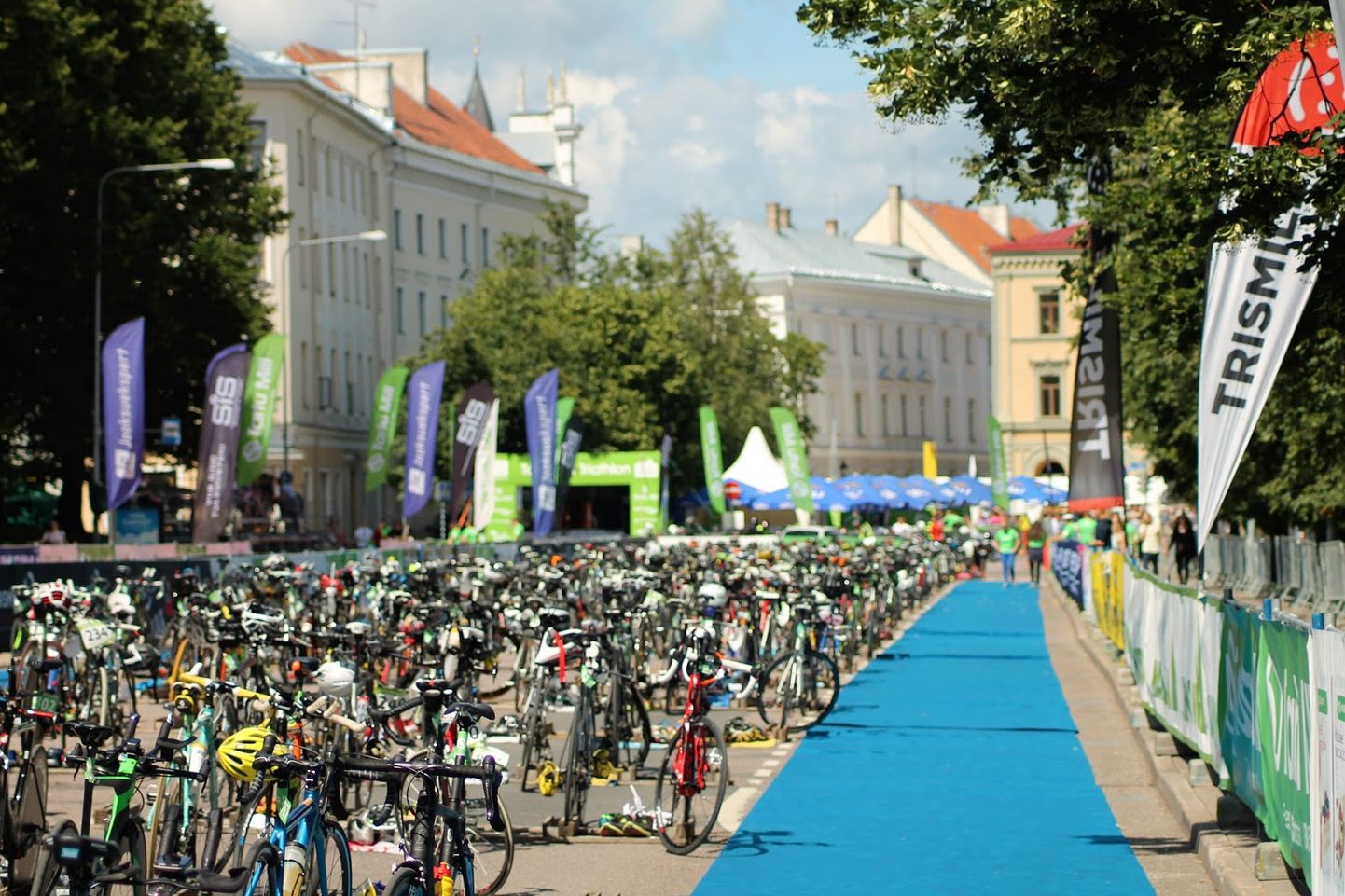 2017. aasta Tartu Milli triatloni vahetusala.