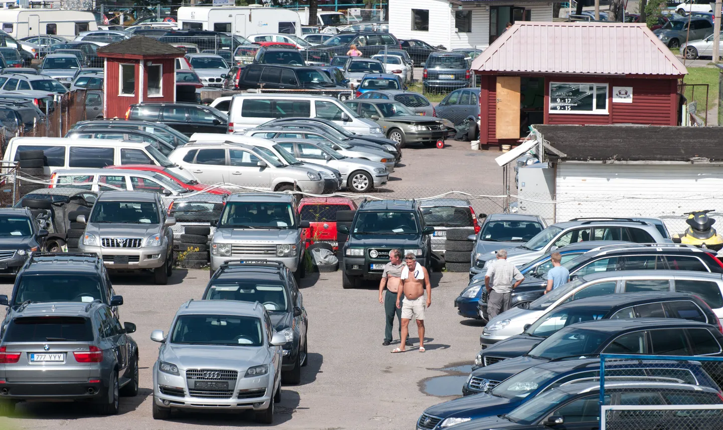Kasutatud autode müügikoht Tallinnas