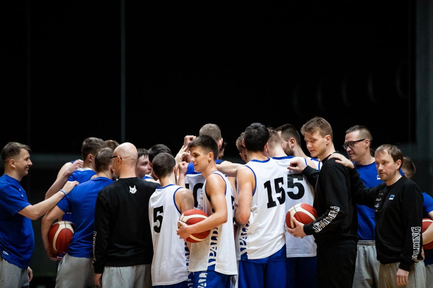 Eesti korvpallikoondis harjutas enne Põhja-Makedooniasse siirdumist Tallinnas.
