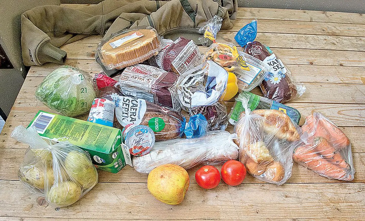 Toidupaki sisu (foto on illustreeriv).