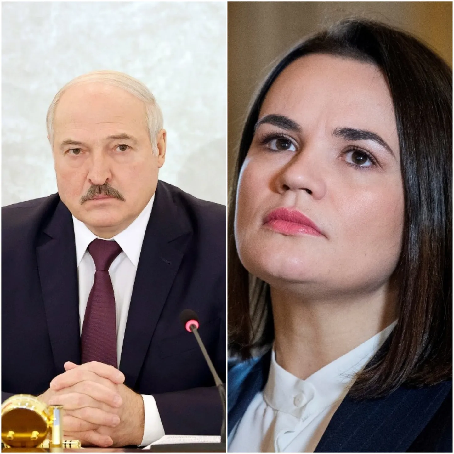 Александр Лукашенко и Светлана Тихановская.